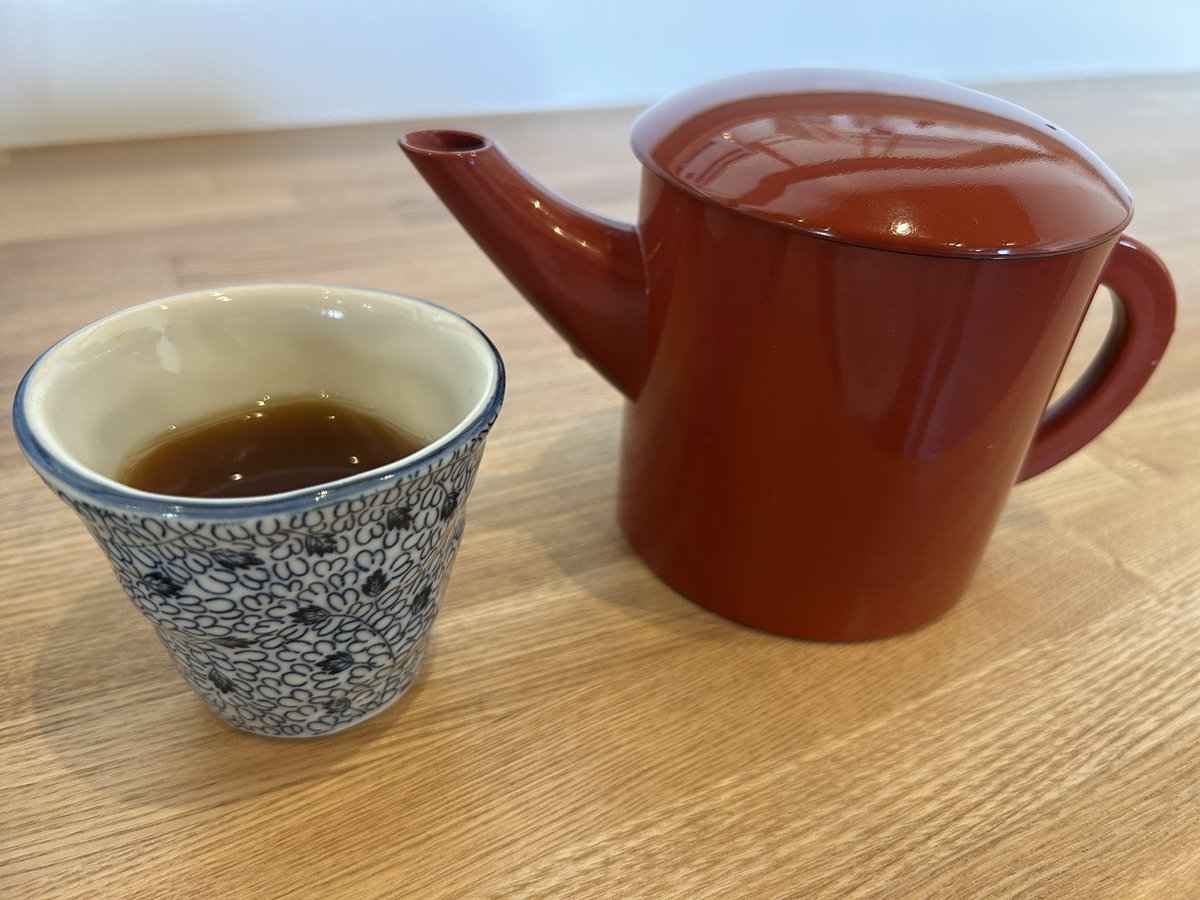 本日の山梨県での蕎麦湯。