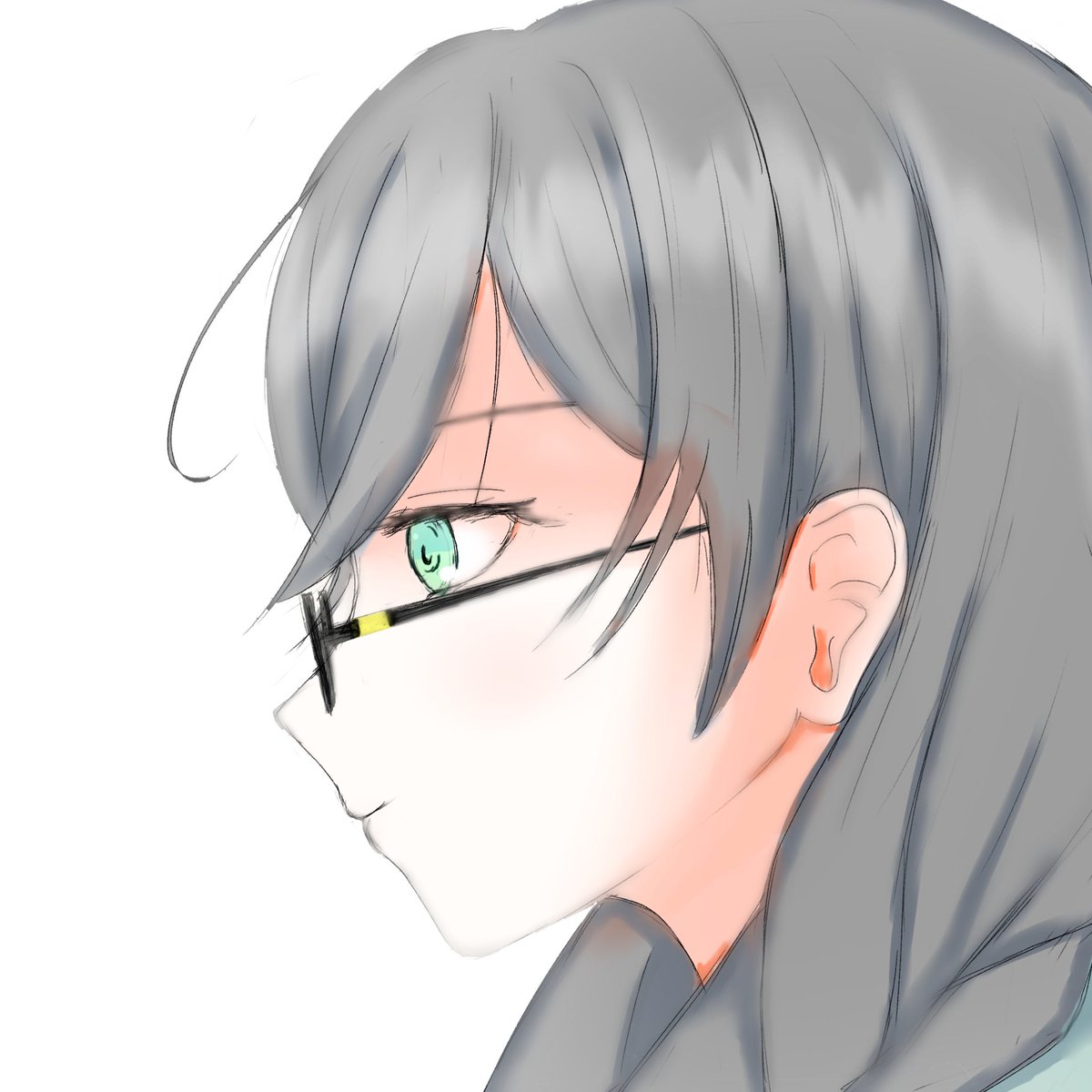 diplothrix's tweet image. #花隈千冬　
今までよく分かってないまま描いていた横顔、今も分かってないです。