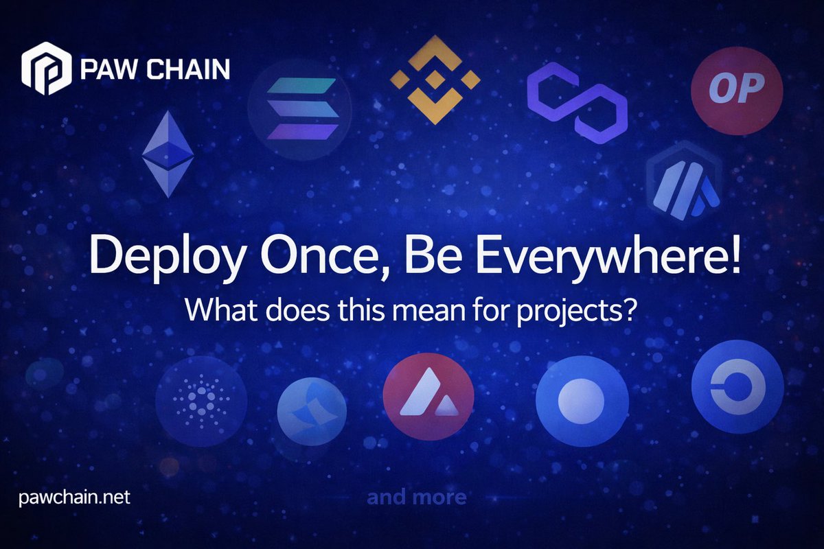 ValidPointHQ's tweet image. “Deploy Once, Be Everywhere!”

In simple terms: @PawChain is trying to make multiple blockchains feel like one. Instead of projects building the same app over and over on different chains (and users constantly switching networks), you build once and it can work across many…