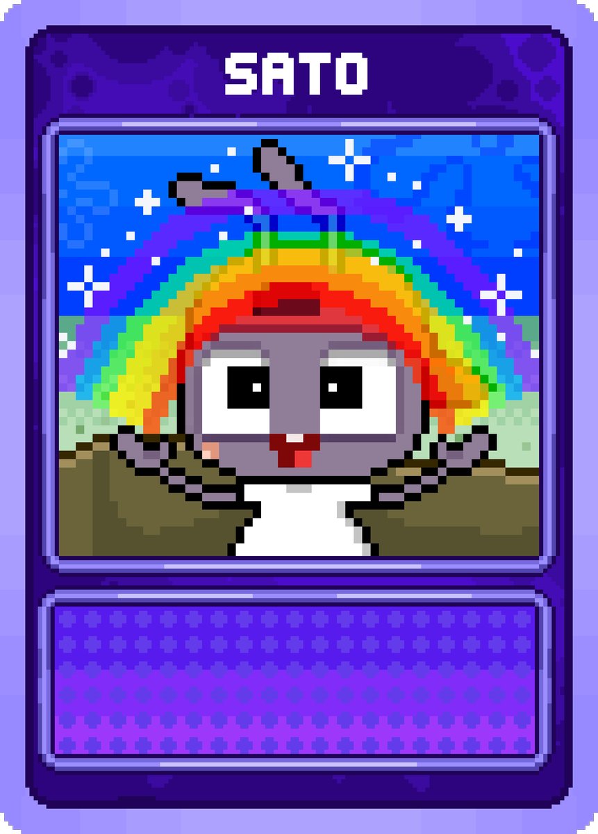 SATO is BACK!

Take a look at my card🌈 
I saved the bottom text box just for you—help me fill it out with your most creative description!

Need some inspo?
"Just bagged some $M, and the view from the moon is great!"
"Where I’m heading is exactly where MemeCore is going!"

Now