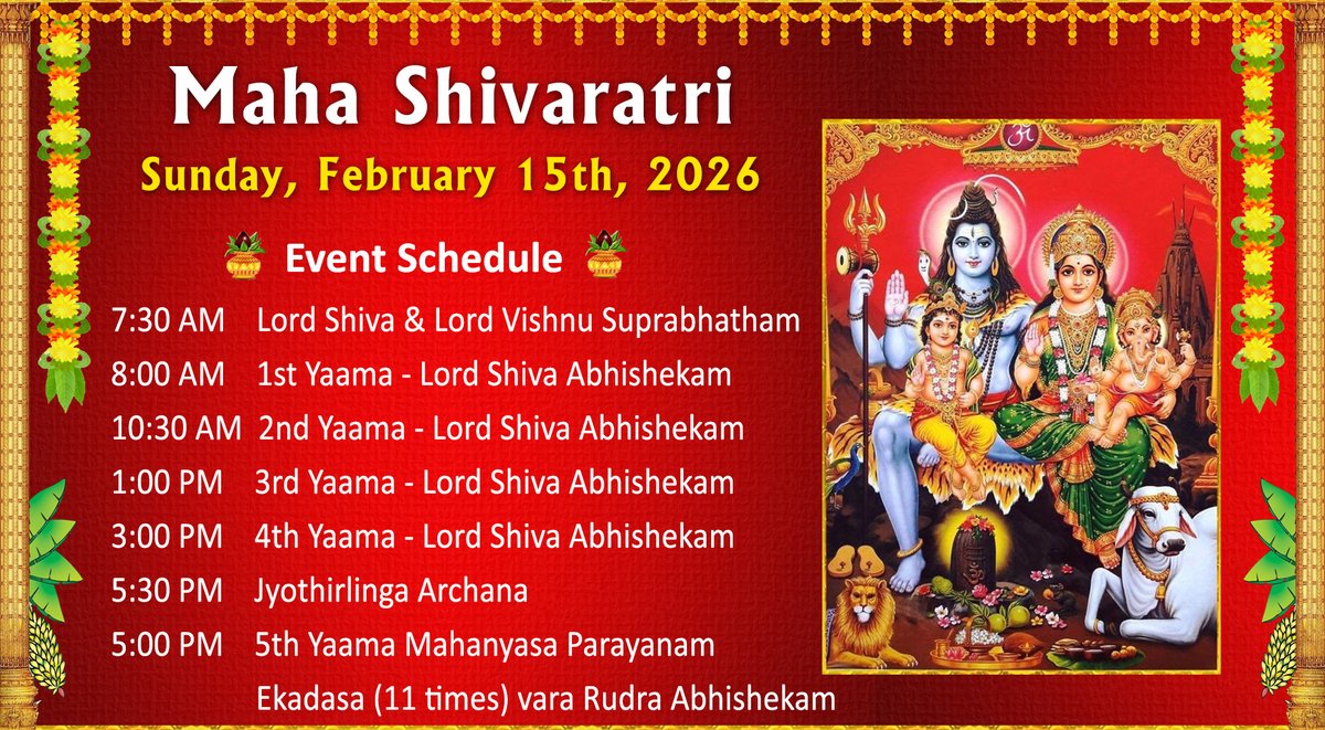 Maha Shivarathri
Sunday, February 15th, 2026
livermoretemple.org/cms/wp-content…