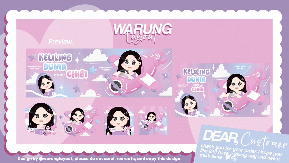 warunglayout's tweet image. — help repost thankyou 🎀🎐

Warung layout comeback with layout ready stock bundle wabis chibi 👸🏻 bisa langsung kalian order sekarang juga!!!

Free replacement text
Price cek Alt ✨
OPEN BY REQ

DM for order…💬

#zonauang #zonaba