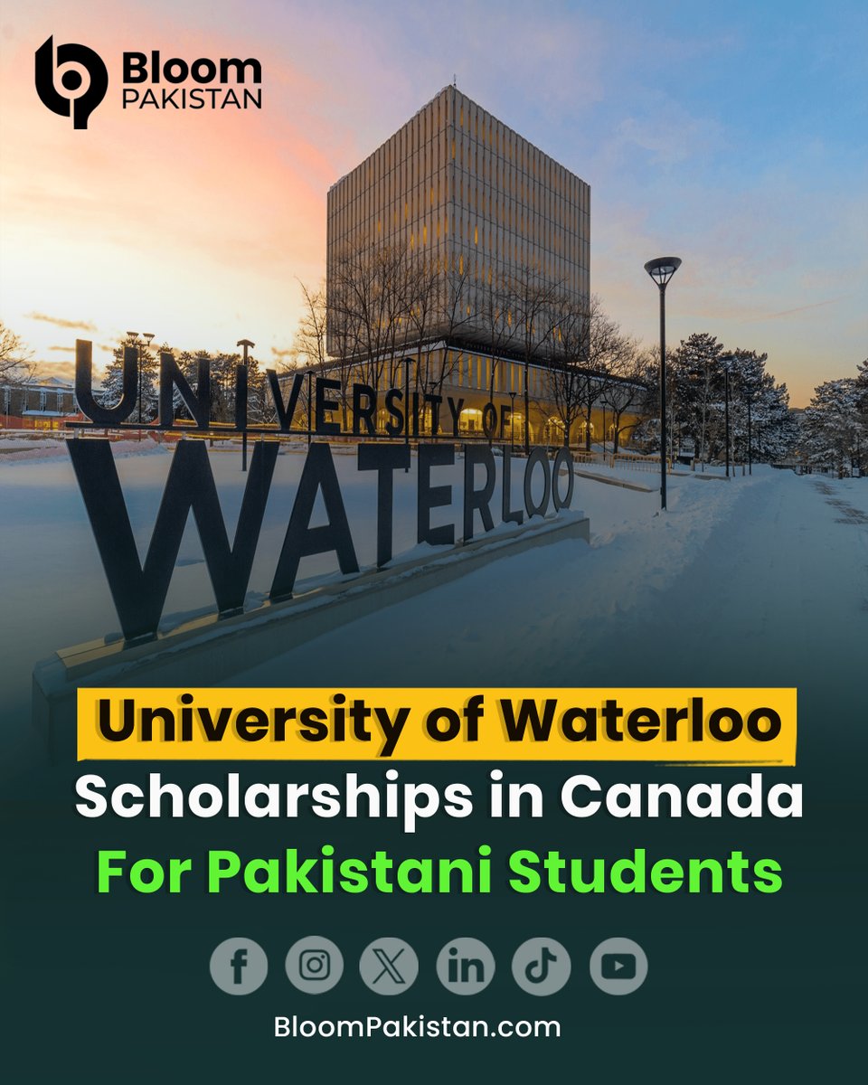 bloom_pakistan's tweet image. University of Waterloo invites applications for fully funded 2026 Graduate Scholarships for Master’s &amp;amp; PhD programs.

Read More: bloompakistan.com/fully-funded-u…

#WaterlooScholarships #StudyInCanada