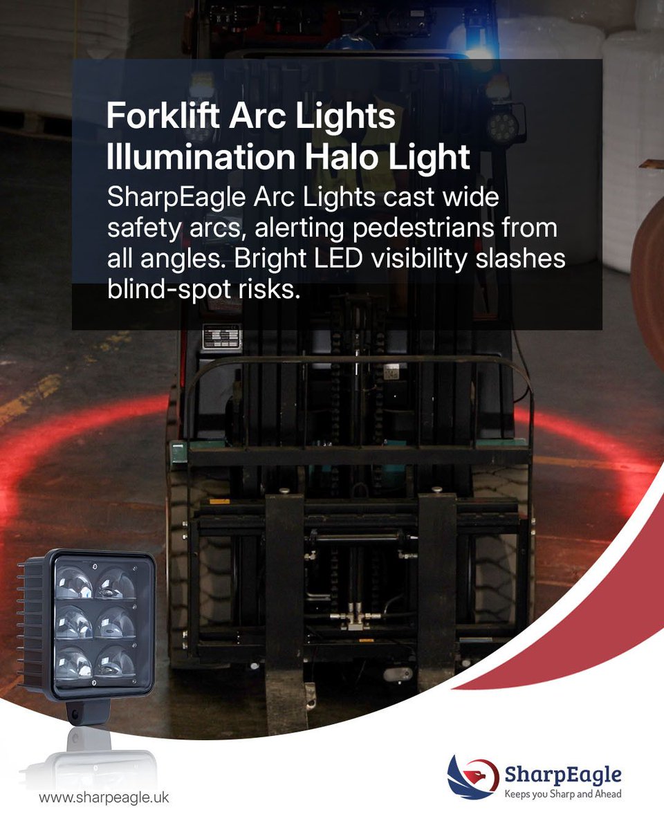 sharpeagletv's tweet image. SharpEagle's complete forklift safety lighting range—from arcs and lasers to blue spots and crane warning lights—transforms warehouses into zero-accident zones.

Ready to equip?
sharpeagle.uk/category/forkl…

#ForkliftSafety #SharpEagle #WarehouseSafety #Forkliftlight