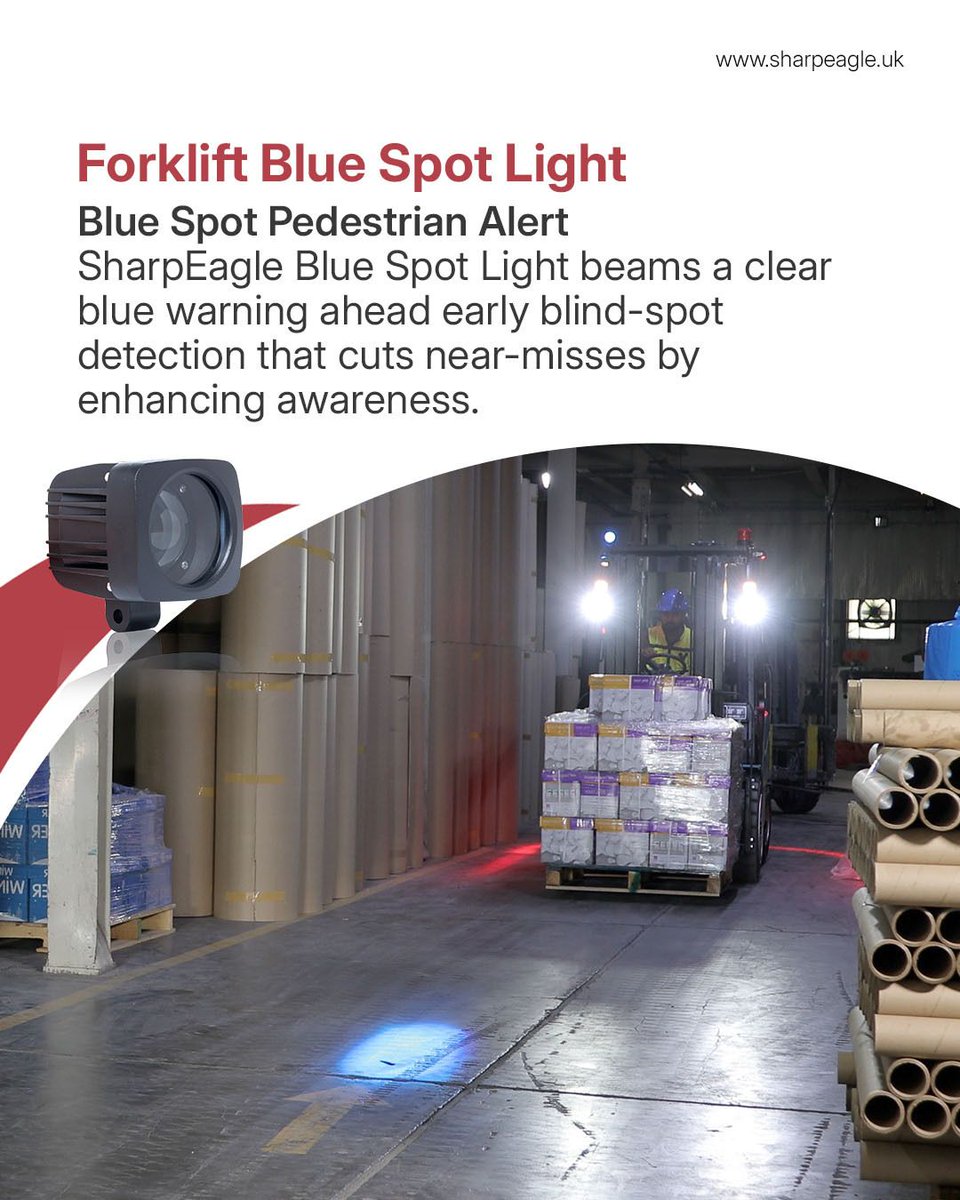 sharpeagletv's tweet image. SharpEagle's complete forklift safety lighting range—from arcs and lasers to blue spots and crane warning lights—transforms warehouses into zero-accident zones.

Ready to equip?
sharpeagle.uk/category/forkl…

#ForkliftSafety #SharpEagle #WarehouseSafety #Forkliftlight