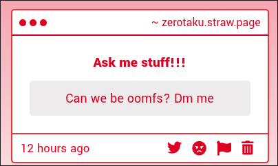 zeromoder's tweet image. if ur gonna order me to do something like that and I don't know you I absolutely do not want to be oomf at all !!!