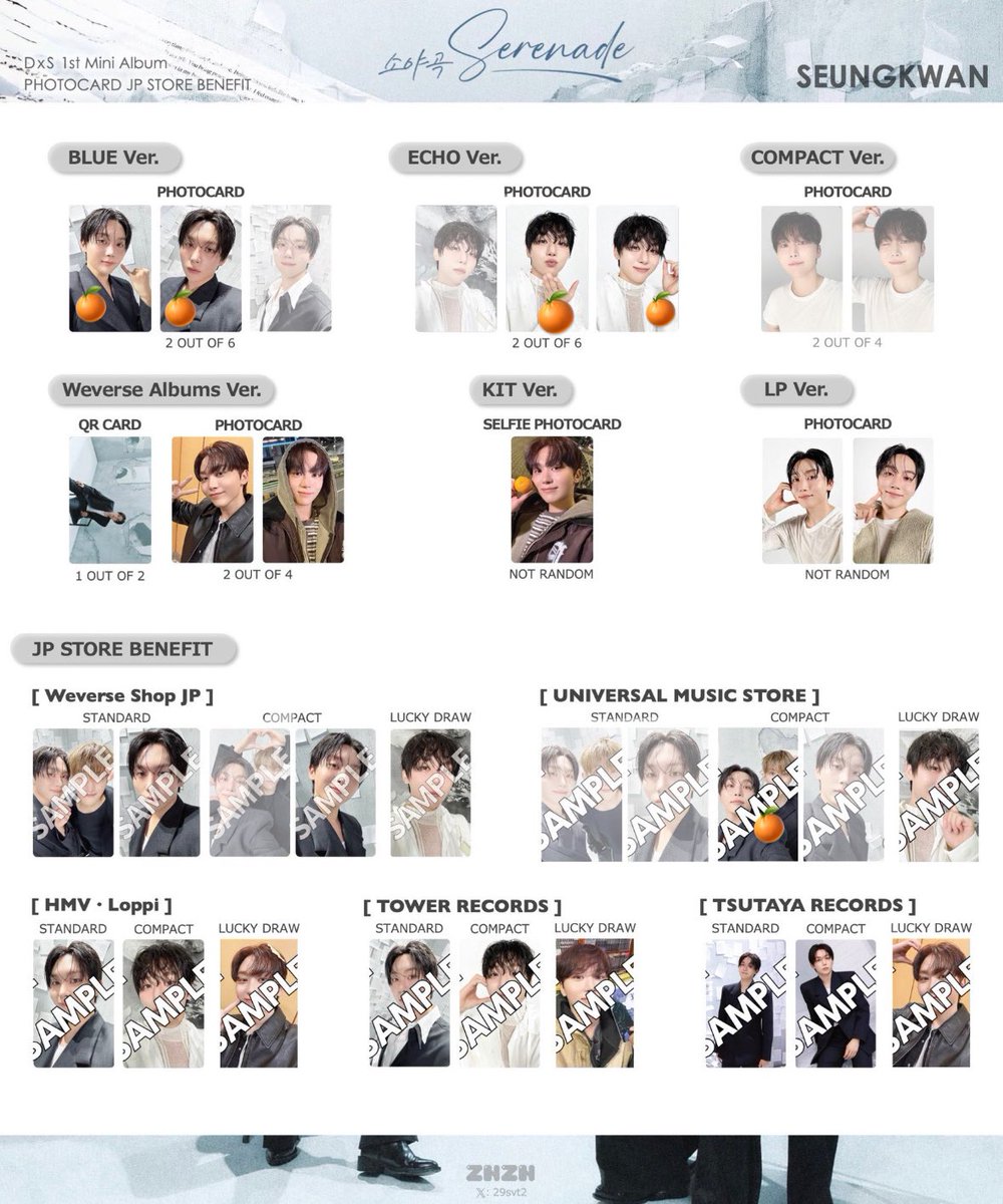 SEVENTEEN セブチ ドギョム スングァン DxS Serenade 소야곡 トレカ