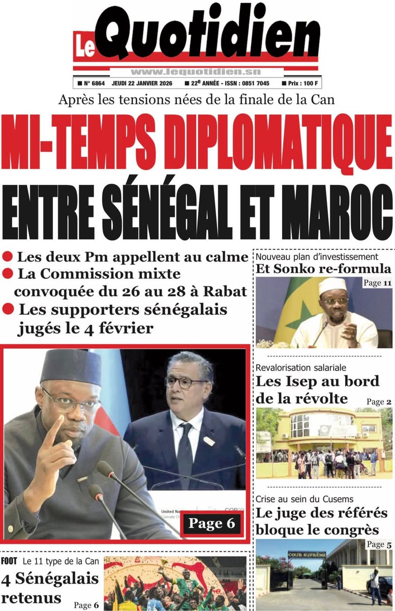 Mo_Njaay's tweet photo. #Sénégal,#LesEchosSn,#LeQuotidienSn,#YoorYoorBi,#SourceA https://t.co/3SWAbMbiRD