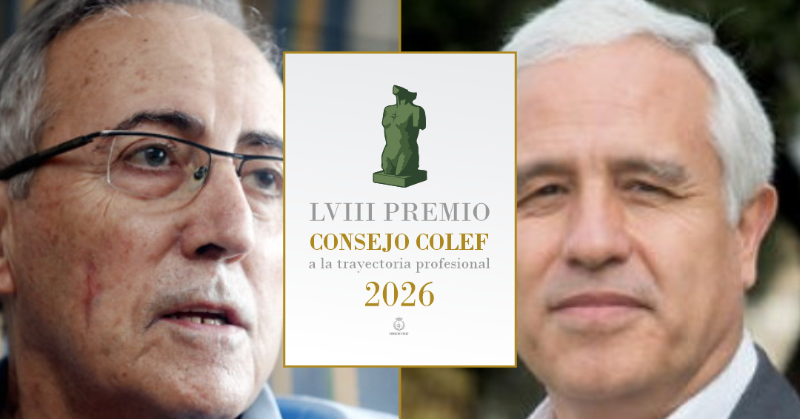 ConsejoCOLEF's tweet photo. 🏆 El Premio Consejo COLEF 2026 se concede ex aequo, reconociendo dos trayectorias profesionales distintas y plenamente complementarias, a:

👤 D. Fernando Fernández Allende
👤 D. Pere Lavega Burgués

+ℹ️👇🏻