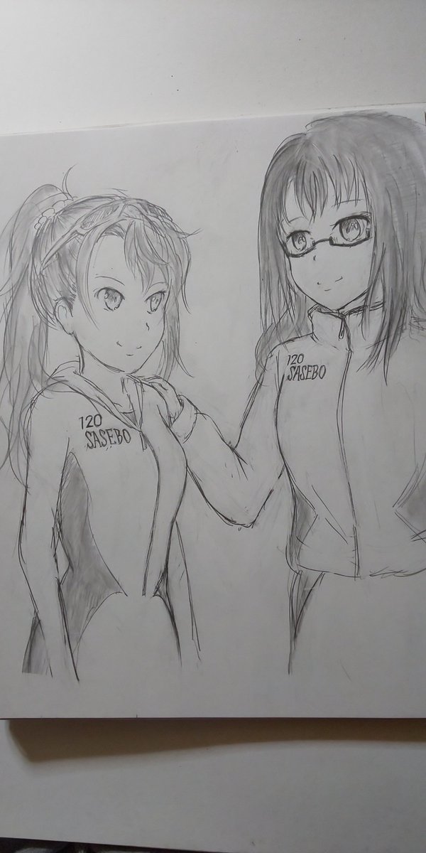 buru_kou's tweet image. 紀伊艦長、千葉沙千帆さんお誕生日おめでとうございます！🎊🎂🥋🎊
スピードスケート良いよね⛸️4年に一回ぐらいしか見れないけど……を含む過去絵3枚でお祝いいたします(*´ω｀*)

 #千葉沙千帆誕生祭2026 #千葉沙千帆生誕祭2026 #はいふり最高 #ハイスクール・フリート