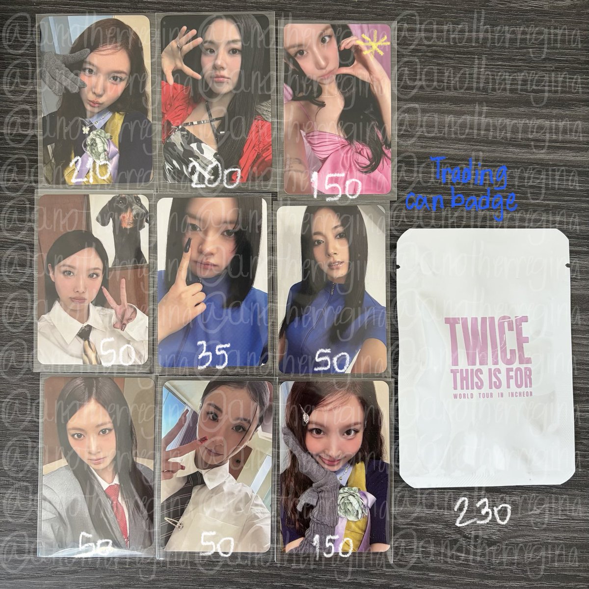 anotherregina's tweet photo. การ์ดราคาตามภาพ💗
READY TO BE Sticker pack , Id set ซานะ 
THIS IS FOR MD can badge (เข็มกลัดสุ่มเมม)
ซื้อเยอะลดได้ค่ะ 📮ค่าส่ง 35 บ. สอบถามได้ค่ะ🍭#วันซ์สายเปย์ #ตลาดนัดทไวซ์ #ตลาดนัดtwice https://t.co/EVrDDMUXWW