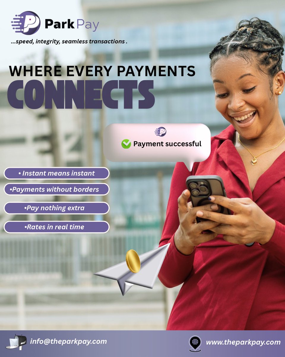 theparkpay's tweet photo. Where speed meets trust. 🌍
ParkPay connects your payments instantly, securely, and without borders. https://t.co/2xrxaAjm4C