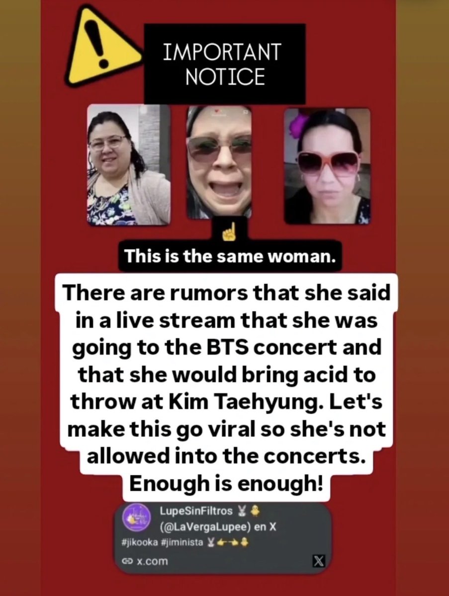 aboutthvmusic's tweet image. PLS REPLY🚨 

@HYBEOFFICIALtwt
@BIGHIT_MUSIC
저희는 제기한 신고에 대해 답변을 요구합니다. 이들은 귀사의 아티스트 김태형을 상대로 계속해서 심각한 협박을 하고 있습니다. 저희는 수개월 동안 이 문제를 신고해 왔지만 아직 아무런 결과를 보지 못했습니다. 귀사는 아티스트를 보호하십시오.