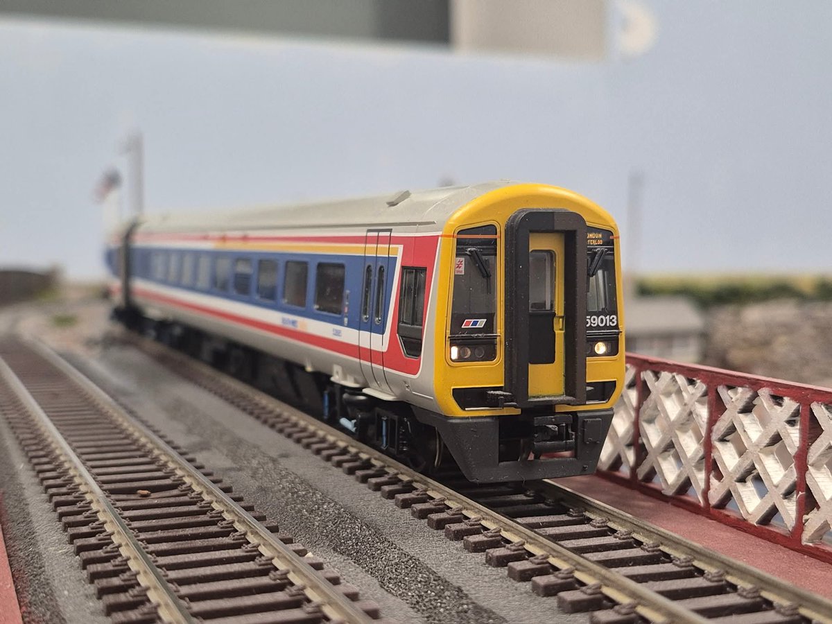 Needs must. FOR SALE: Bachmann newest release Class 159 in South West Trains branded Network Southeast livery with front valance painted black as per real life. 

Model is DCC fitted, barely ran.

Drop me a message if interested.