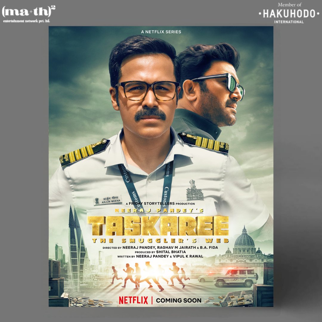 MATH_Ent's tweet image. We at @MATH_Ent are proud to be associated with #Taskaree 

Poster Design by MA+TH Entertainment Network 

Landing soon 🔥 Taskaron ko seedhi warning hai 👀
Watch Taskaree, out 14 January, only on Netflix