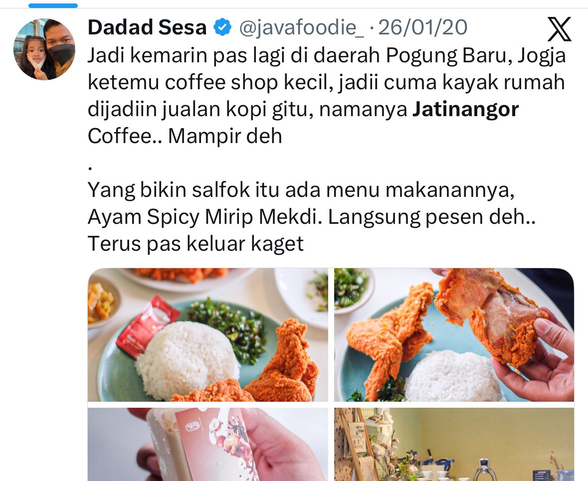 javafoodie_'s tweet image. Setelah menemukan Ayam Paling Mirip Mekdi pertama di tahun 2020, akhirnya saya menemukan Ayam Mirip Mekdi lagi dj tahun 2026!!
Please welcome Sadaya Crispy! Mereka pny ayam krispy pedas yg miripp pol sm pny mekdi! Bisa dicoba bareng kalau penasaran!

Nasinya pake nasi lemak!