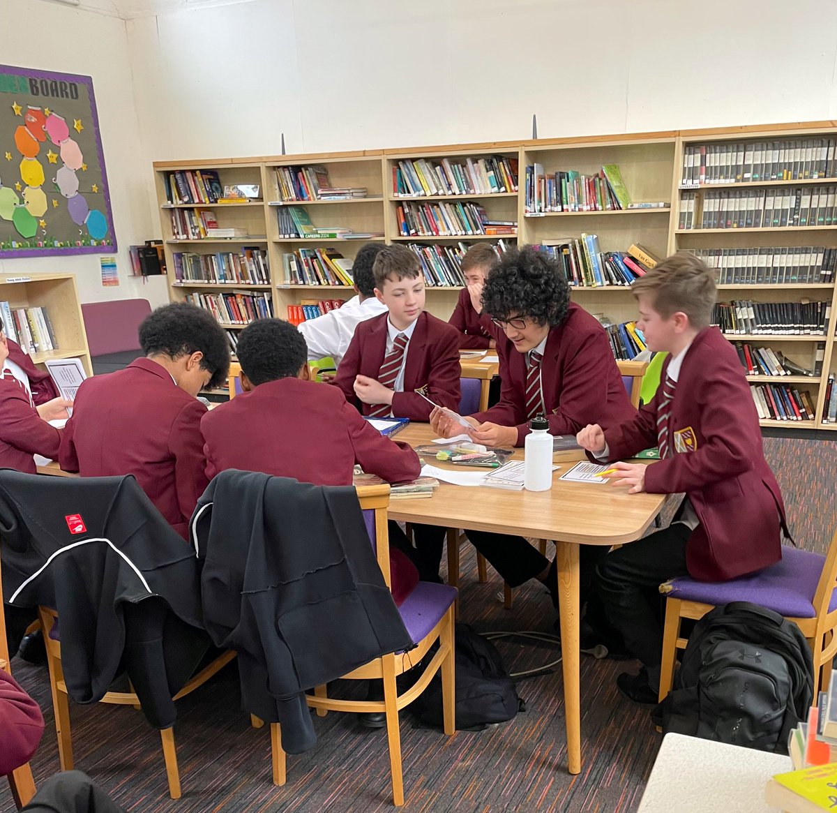 Library at St Cuthbert's High School tweet media