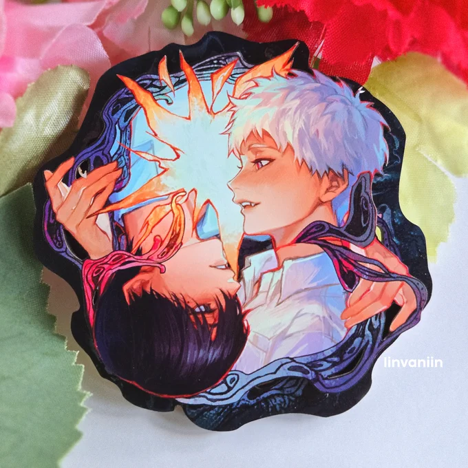 yoshiki and hikaru 3D wooden pin#光が死んだ夏 #thesummerhikarudied
