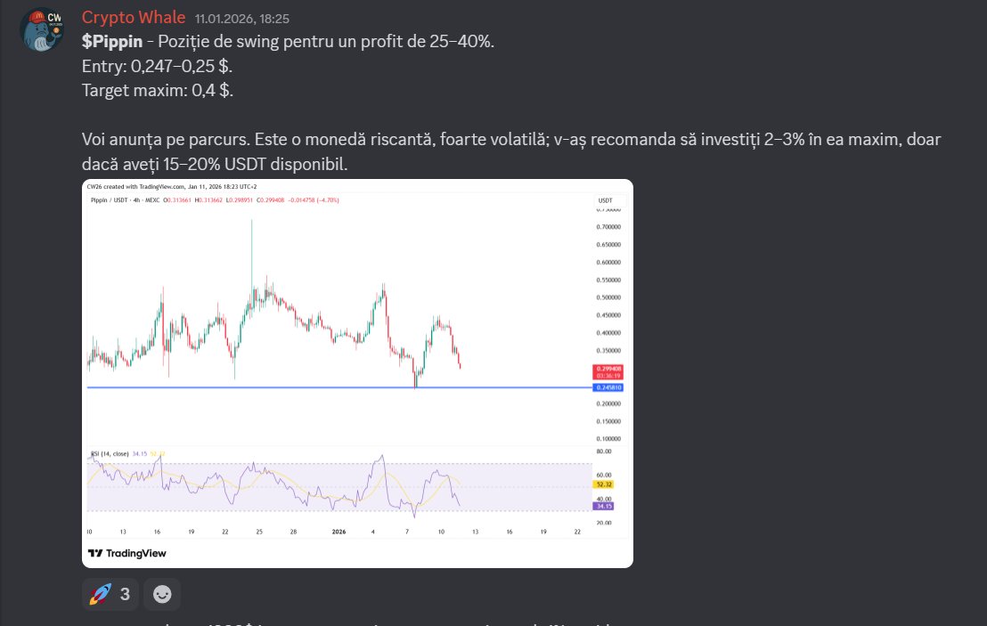 Urmăream această poziție de swing pe spot.

Ieri mai era nevoie de o scădere de 5% pentru a se lua comanda, nu s-a luat, iar în aceeași zi prețul a făcut bounce exact în target, adică aproape 50%. 

Uneori, pur și simplu, nu se întâmplă. Piața merge mai departe.

Era perfect un