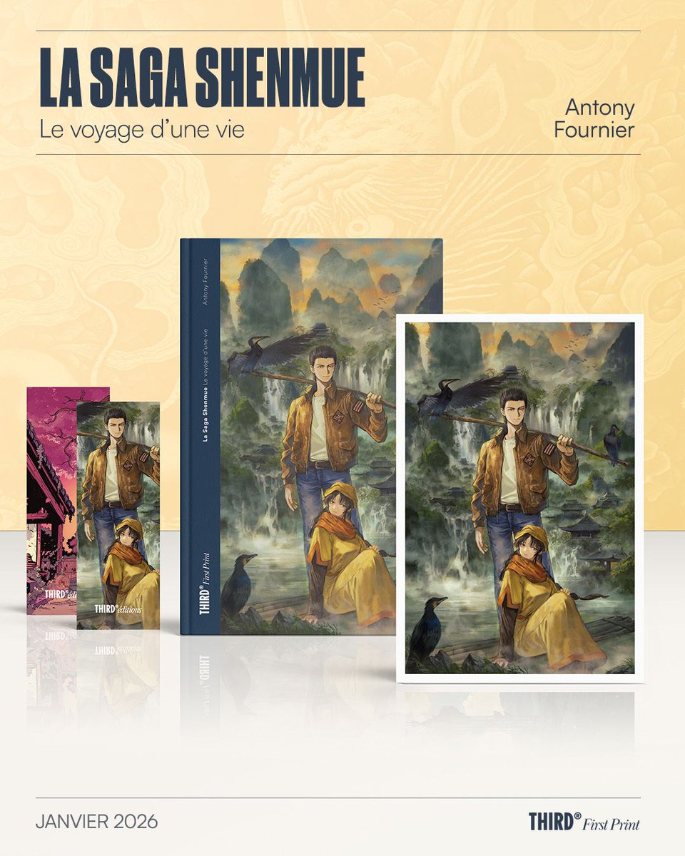 NOUVEAUTÉ

📘 Le premier livre de l'année est disponible sur notre site et en librairie.

Antony Fournier ouvre le bal des publications de 2026 avec un ouvrage passionnant consacré à la saga Shenmue. 

thirdeditions.com/products/la-sa…