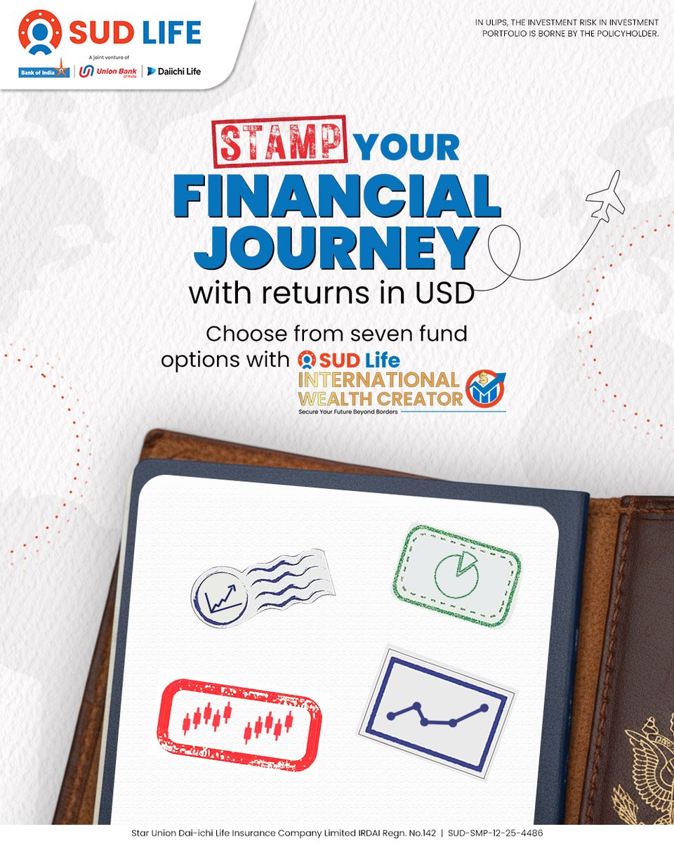 Enter the world of US Dollar-denominated returns, while ensuring your family's protection with SUD Life International Wealth Creator.​ 

This one plan acts as your safety net, providing flexible access to high-growth international funds.​
​
Disclaimer: bit.ly/4qC89Lc