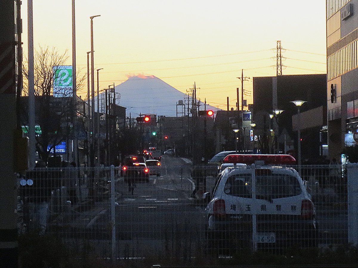 埼玉から富士山見えた