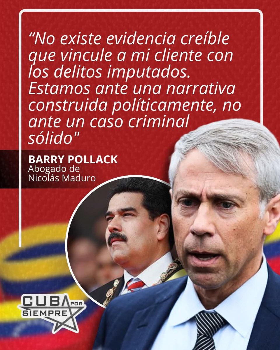 "Tras una revisión preliminar de la acusación, sostenemos que no existe evidencia creíble que vincule a mi cliente con los delitos imputados. Estamos ante una narrativa construida políticamente, no ante un caso criminal sólido"
#BmcGambia 
#CubaViveEnSuHistoria 
#CubaConVenezuela