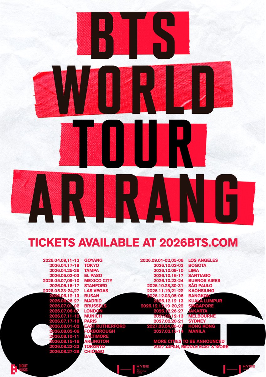 💜BTS WORLD TOUR ARIRANG IN GOYANG💜
방탄 고양 아리랑콘서트 전국 우등버스 차대절 입금폼 🚌

#RT 알티추첨 2분께 당일 왕복 탑승권을 드립니다! 

linktr.ee/bibibus

잠실사당 / 수원인천 / 부산 / 김해 / 울산 / 대구구미 / 창원마산 / 경주포항 / 대전 / 세종청주 / 광주 / 전주익산 /