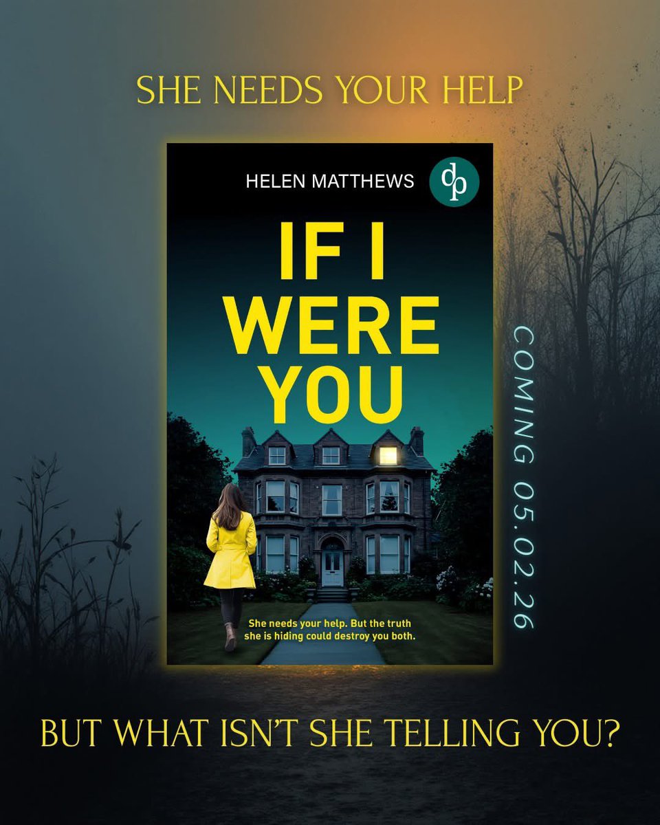 Domestic suspense thriller If I Were You is out on 5/2/26.  Preorder now at the bargain price of 99p. mybook.to/IfIwereyou