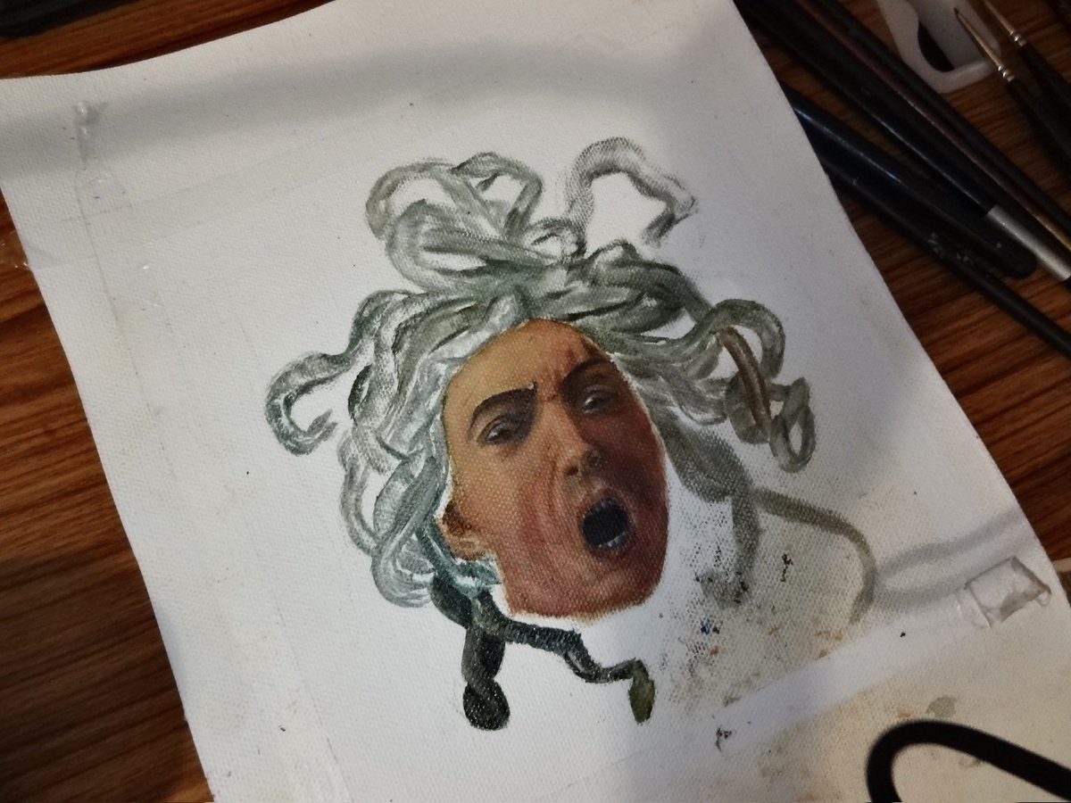 hellowithkitty's tweet image. can everyone look at my unfinished paintings. thanks