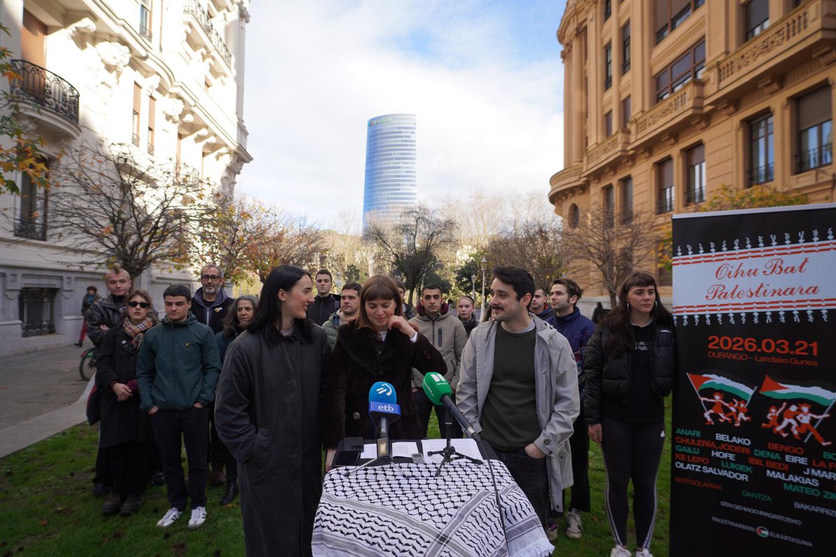Gaur Euskal Herriko hainbat musikarirekin elkartu gara martxoaren 21ean Durangoko Landako gunean ospatuko dugun Oihu bat Palestinara! ekimen kulturala aurkezteko.