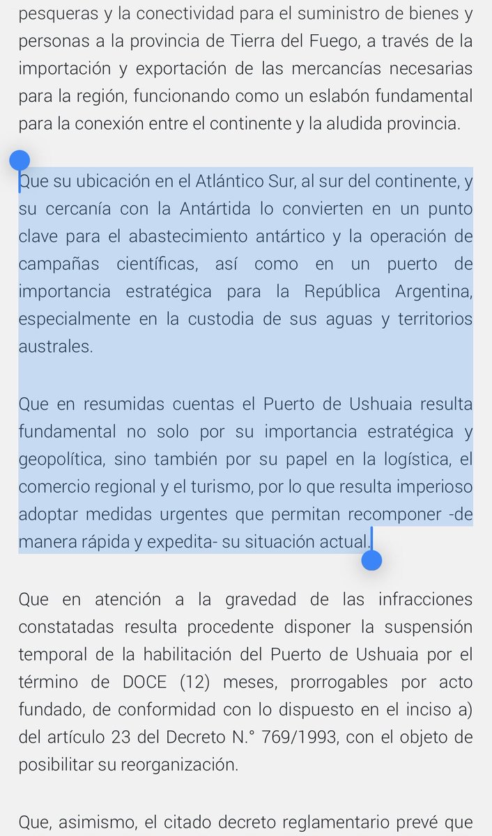 TOPOarg's tweet image. MILEI MANOTEÓ EL PUERTO DE USHUAIA Y HOY LO PONDRÁ AL SERVICIO DE TRUMP

Antes de encontrarse con Donald Trump en Davos, el Presidente @JMilei hizo suspender la habilitación del Puerto de Ushuaia y dispuso su intervención administrativa, para que sea manejado directamente por el…