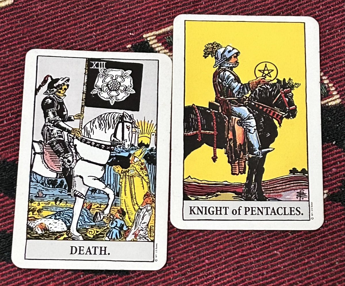 1月23日をウエイト版タロットで占うぞ♪ 👻神楽先輩の独り言カード 顕現・コインのナイト 潜在・死神 毎日が1番新しい自分なのです！  年齢的には毎日劣化してるのですがw それを、 進化や変化に変換できてるかな？w 毎日錆びつかせているのか、 毎日リフレッシュさせて ...