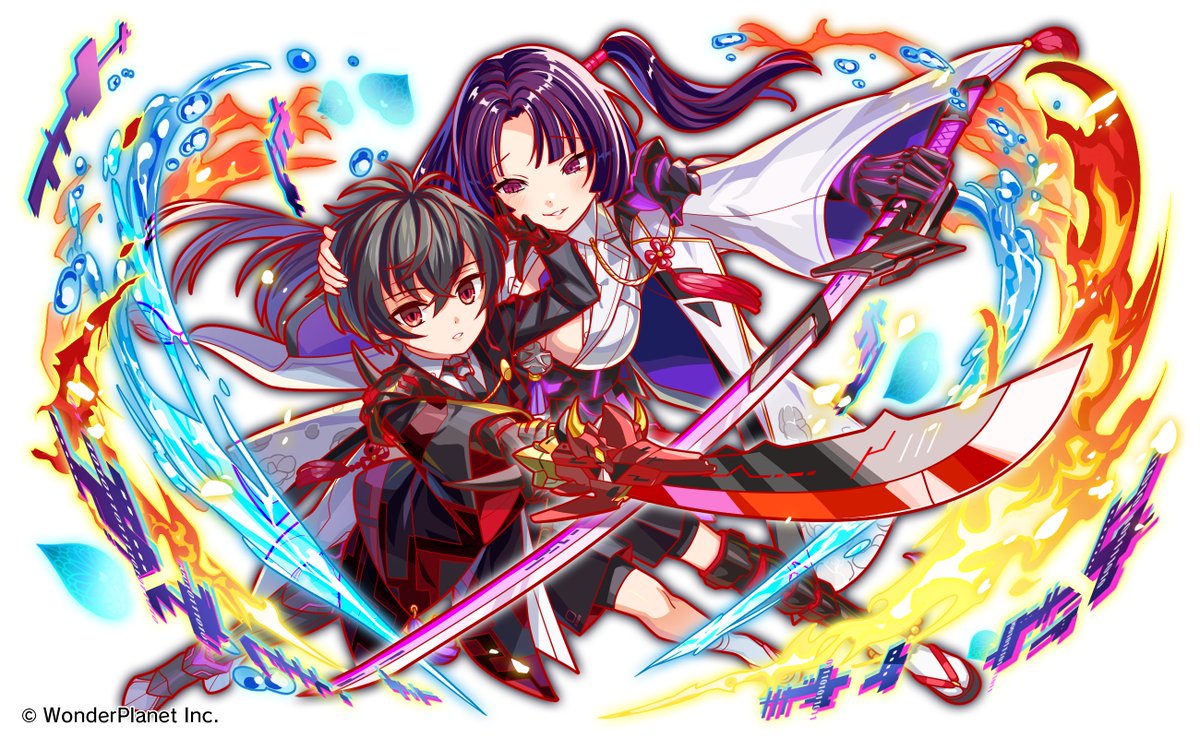 💦お知らせ🔥
アプリ「クラッシュフィーバー」にて、『稀交の両智刃 徳川家康＆石田三成』を描かせていただきました！
よろしくお願いします👍
#クラフィ