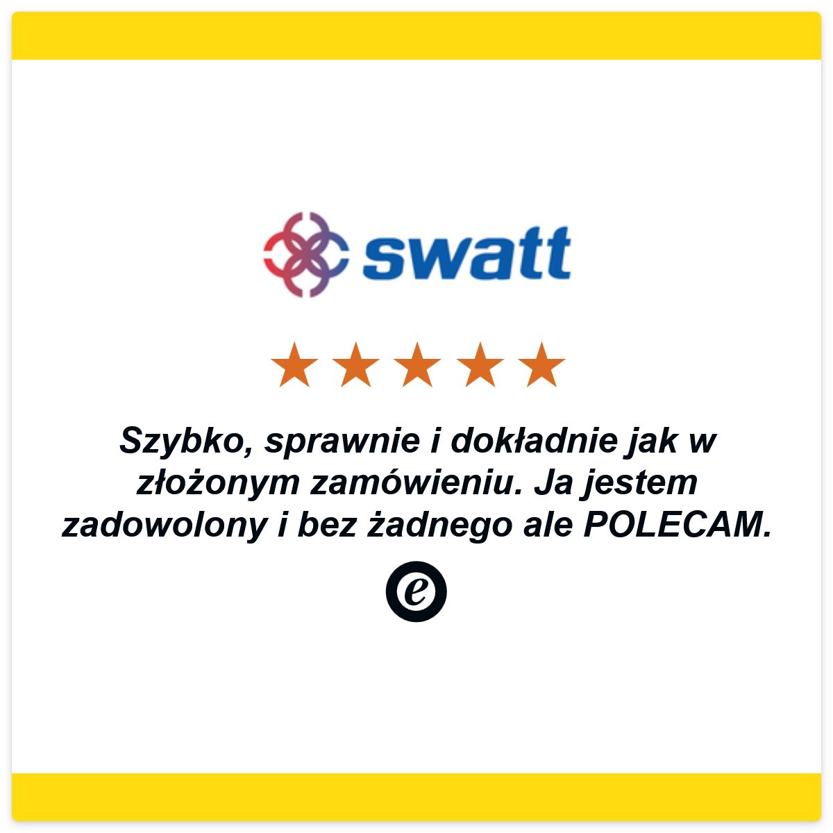 Swatt_pl's tweet photo. 🌟 Dziękujemy za zaufanie i podzielenie się opinią! 🌟

Zapraszamy do kolejnych zakupów w https://t.co/Nx7XDmPEbe oraz do dzielenia się swoimi doświadczeniami, każda opinia pomaga nam się rozwijać! 📦✨

Dziękujemy, że jesteście z nami! 👏

#Opinie #Klientów https://t.co/Zv2Mg4GSXb