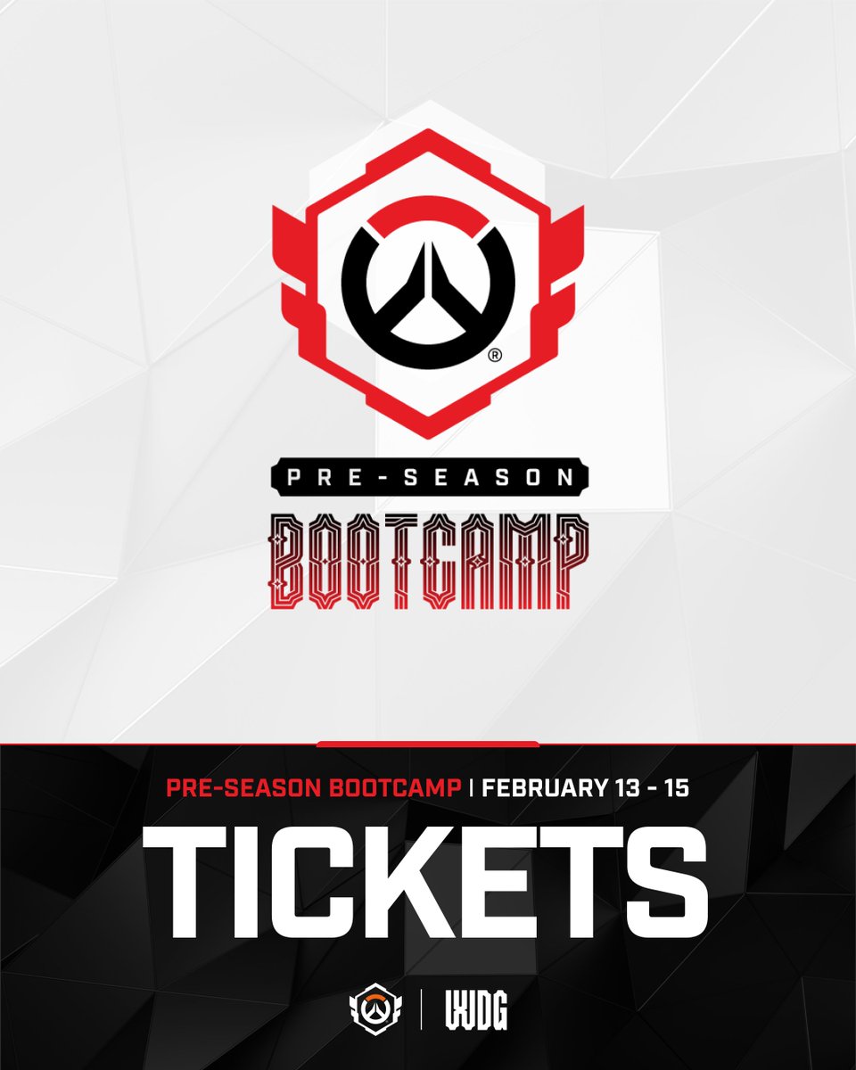 WDGJAPAN's tweet photo. チケット予約案内 | OWCS Pre-Season Bootcamp

WDG STUDIO HONGDAEで
OWCSチームの2026シーズン初戦を直接観戦しよう！

Tiket : https://t.co/DFFVxcS1RU
#OWCS https://t.co/xDxLmHqm3J