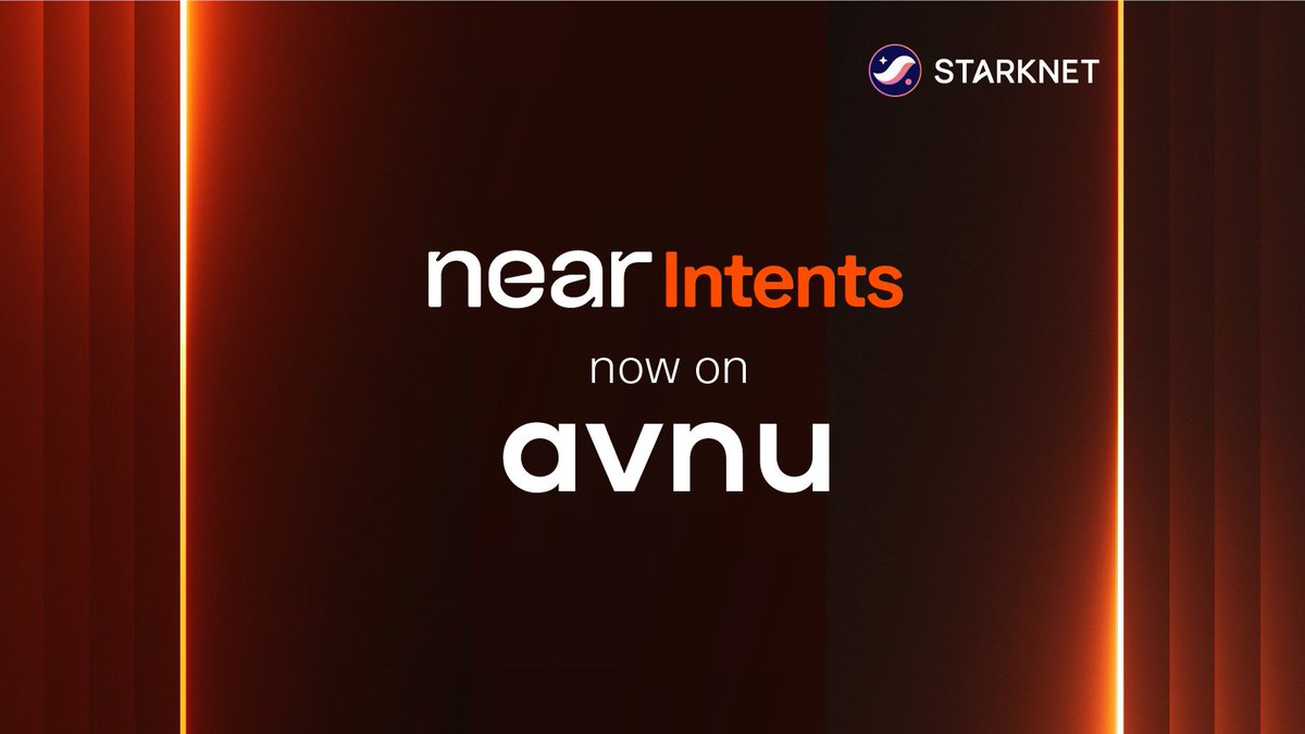 Bitcoin to Starknet? Solana to Starknet? Base to Starknet?

Yes. All of them and many more. 🌐

The new Bridge by <a href="/avnu_fi/">avnu</a> on <a href="/Starknet/">Starknet (BTCFi arc) 🥷</a> is live, and completely powered by NEAR Intents.