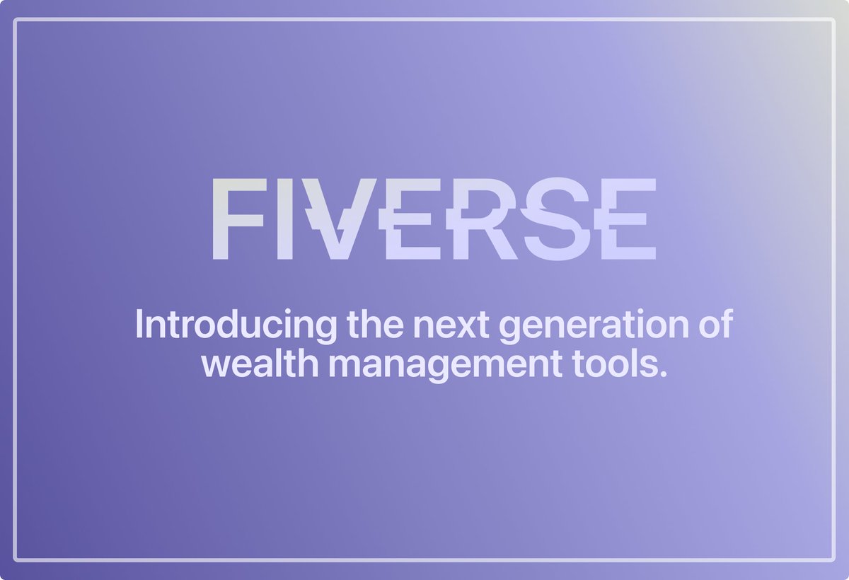 fiverseio's tweet photo. Personal wealth is more fragmented than ever.
And no one is fixing it.

Warm welcome to Fiverse. Your money smarter than ever ⬇️ https://t.co/ciwKQmwgAU