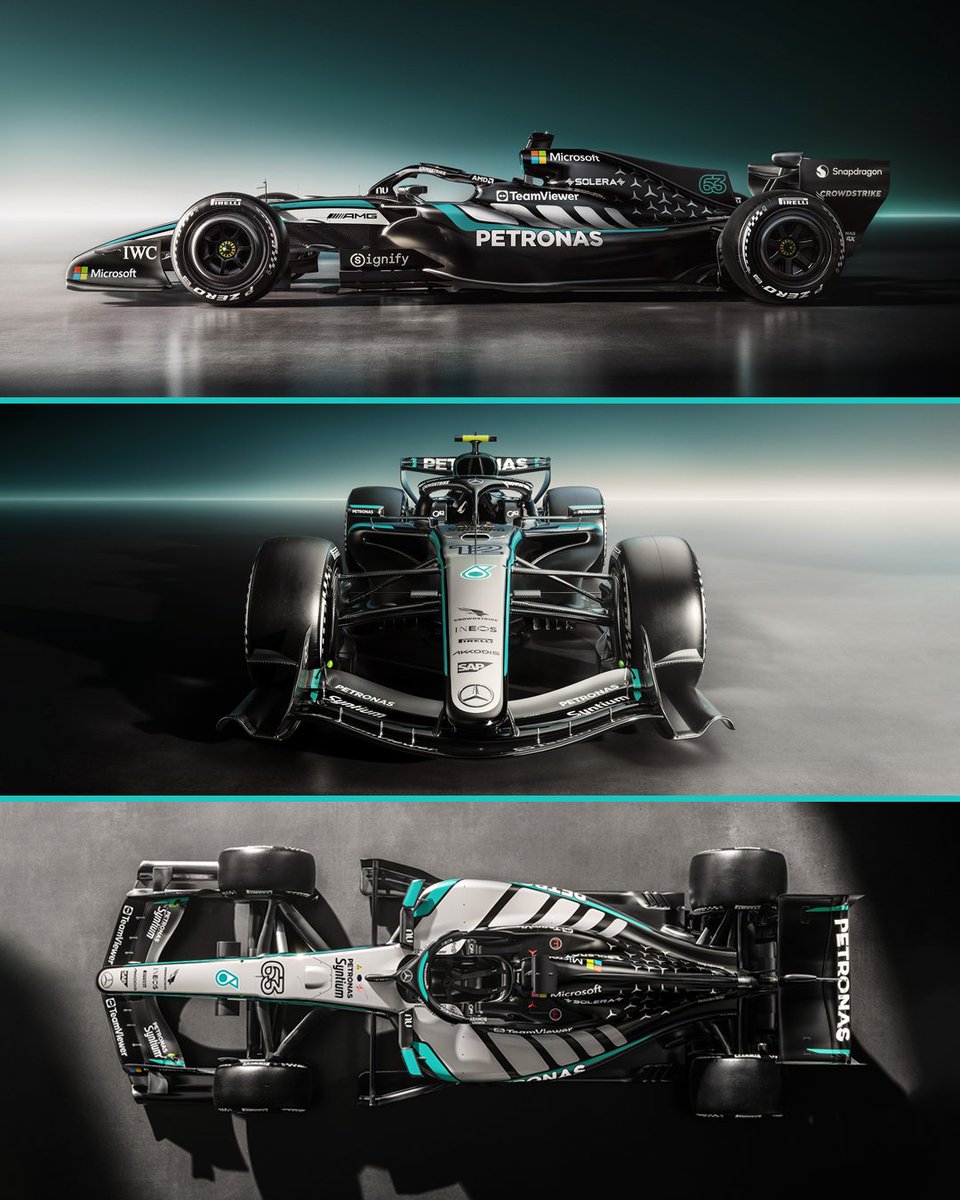 wearetherace's tweet image. Mercedes has unveiled its 2026 livery.. thoughts? 👀