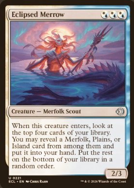 CastielloMTG's tweet image. More Early Data from @17Lands (support them!) tell us which the Mythic Uncommons are right now (filtering by Top Players): 

Merfoks are ruling! 🐟💧

#ECL #Draft #Limited