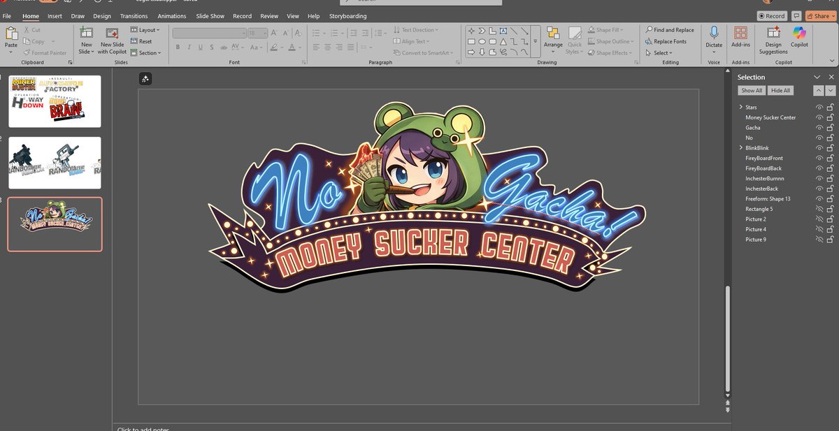 Imma using powerpoint dayo~!