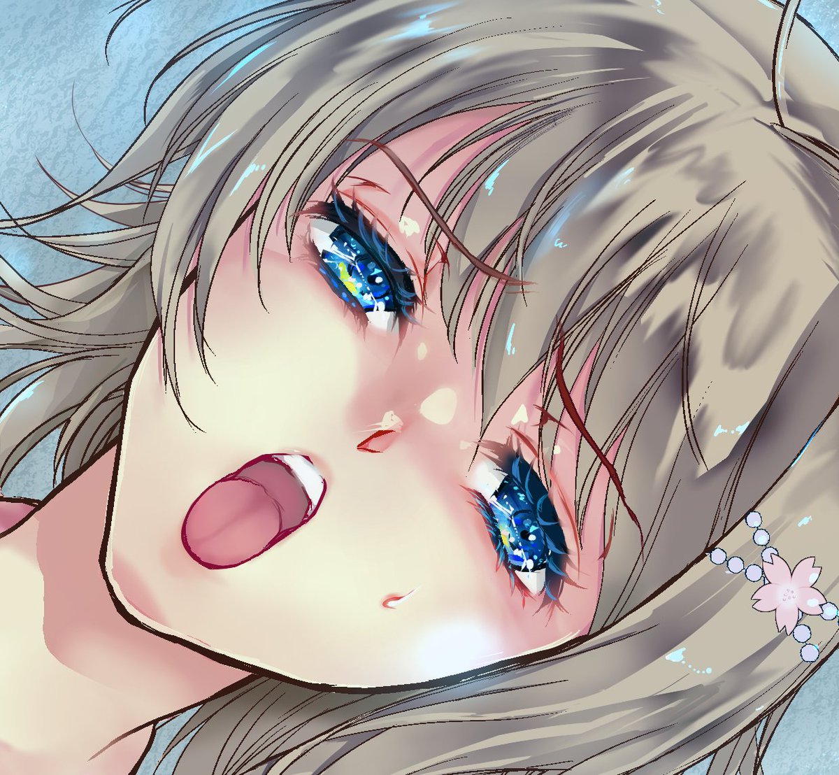 新作のエロシーン塗っています。今回の目の塗方は宝石目とまつげは最近はやりの塗方で。楽しい! 