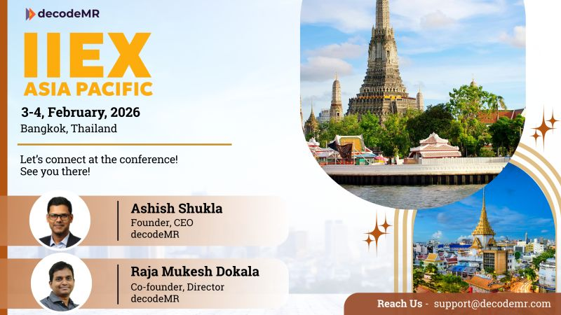 decode_mr's tweet photo. ✨ decodeMR will be attending IIEX APAC 2026. 

🤝 We look forward to engaging with you and building meaningful connections at the conference. 

#IIEXAPAC2026 #IIEXAPAC #Bangkok #Thailand #APAC #Conference #decodemr #healthcare #marketresearch https://t.co/5dUPBXgple