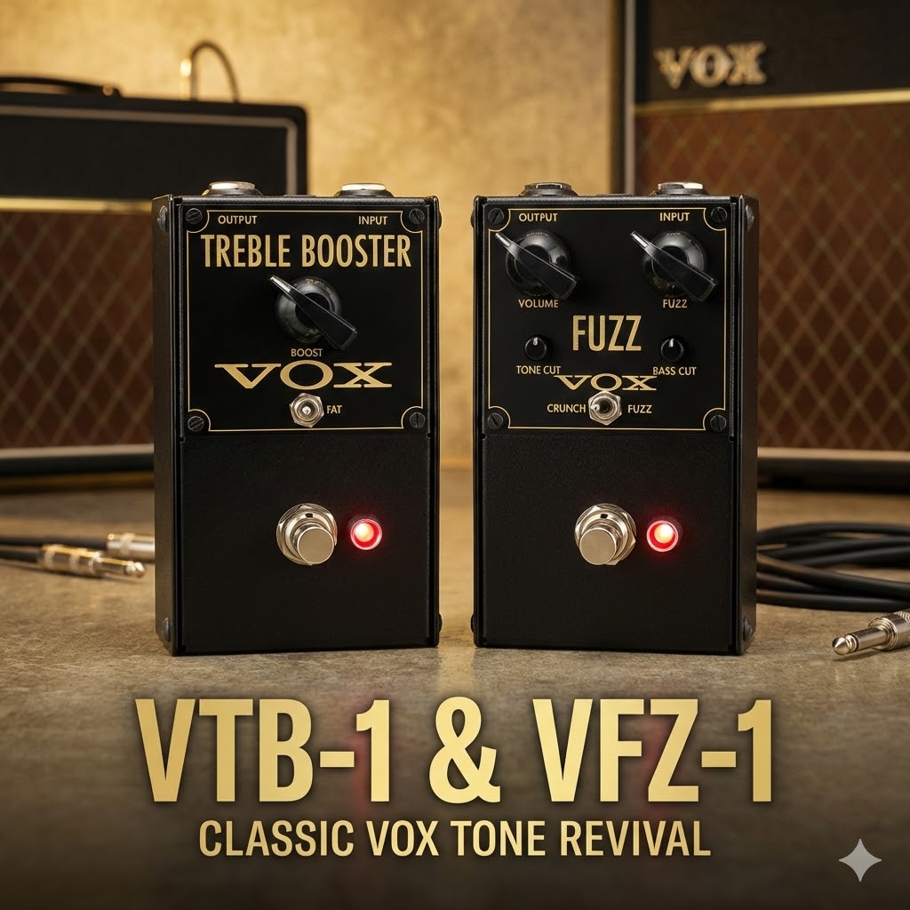 🎸【VOX新製品・1/24発売】 🔹 VTB-1 トレブルブースター 真空管アンプ