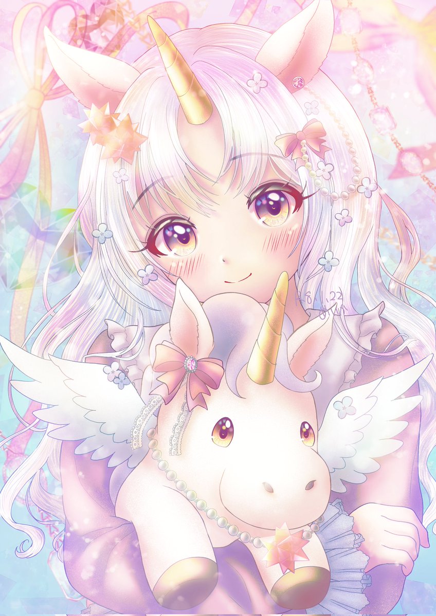 ユニコーン🦄🌈
Unicorn🦄🌈
#oc #オリジナルイラスト 
#illustration  #創作