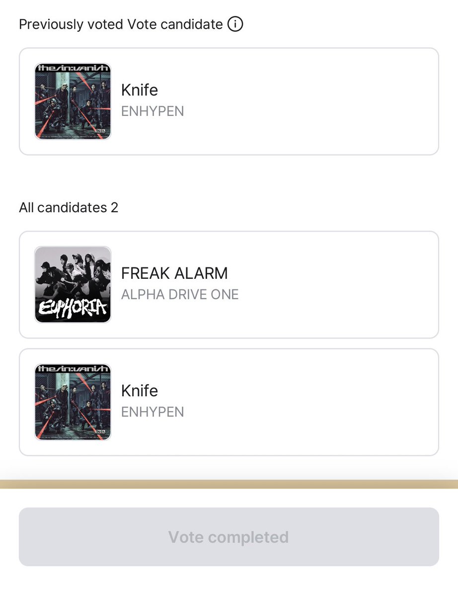 mainlyjay's tweet image. vote enhypen on mnet app NOW ‼️

we can vote up to 5 times per account per device 🗳️ create and use all of your accounts to vote pls we need to win with a huge gap !!

🔗mnetplus.onelink.me/TRa8/xohkwx0b?…