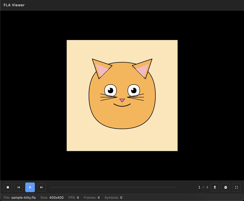 Do you remember Adobe Animate `.fla` format? I have tried to reverse-engineer and create viewer for if for years, and always did not have enough time to finish my work. Thanks to #Claude, I able to implement full featured #fla player in browser in 5 days!  github.com/lifeart/fla-vi…