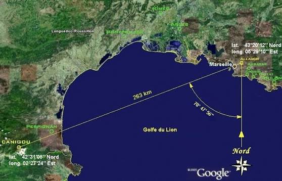 TowaYowaIowa's tweet image. Deux soirs par an, (fin octobre/début novembre et mi-fevrier) un phénomène optique et un bon alignement du soleil permettent de voir le massif du Canigou dans les Pyrénées depuis les Calanques de Marseille, à une distance de plus de 260 kilomètres.