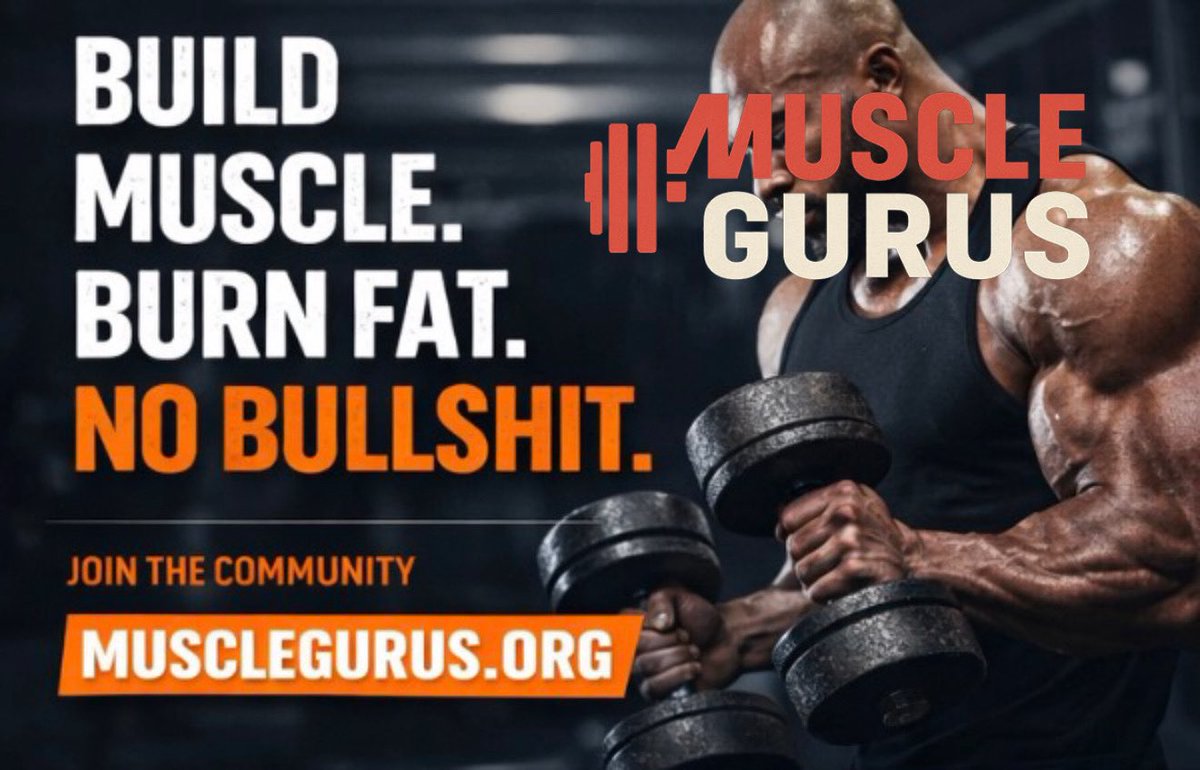 musclegurusorg's tweet image. BUILD MUSCLE.
BURN FAT. NO BULLSHIT.

No noise. Just knowledge. 🔗 musclegurus.org

Advertising Inquiries
advertising@musclegurus.org

#MuscleGurus #HardcoreTraining #UnfilteredAdvice #BodybuildingUSA #USAFitness #GymCulture #IronGame #StrengthCommunity #SeriousLifters