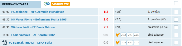 ⚽ Fotbal | České kluby mají dnes na programu pár přípravných zápasů. ⚔️ Sledovat je můžete u nás. ⤵️

👉 onlajny.com/league/index/i…

#fotbal #onlajny_com